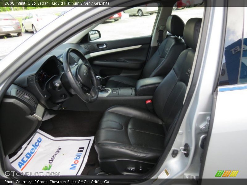 Liquid Platinum Silver / Graphite 2008 Infiniti G 35 Sedan