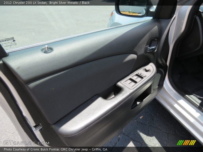 Bright Silver Metallic / Black 2012 Chrysler 200 LX Sedan