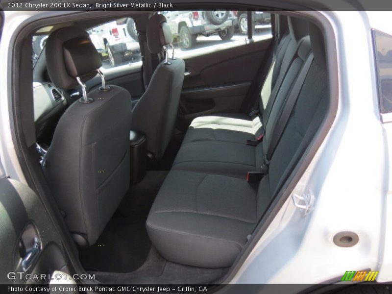 Bright Silver Metallic / Black 2012 Chrysler 200 LX Sedan