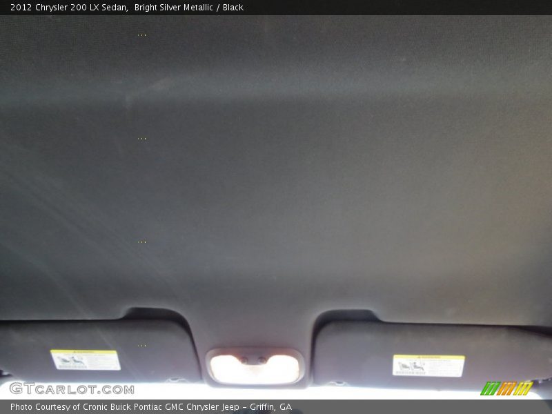 Bright Silver Metallic / Black 2012 Chrysler 200 LX Sedan