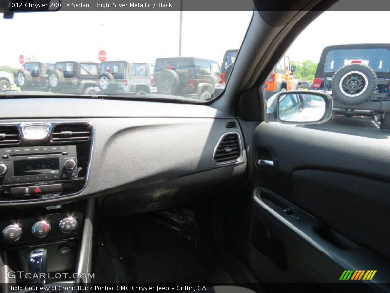Bright Silver Metallic / Black 2012 Chrysler 200 LX Sedan