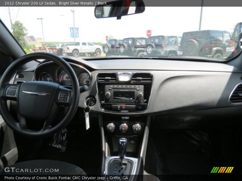 Bright Silver Metallic / Black 2012 Chrysler 200 LX Sedan