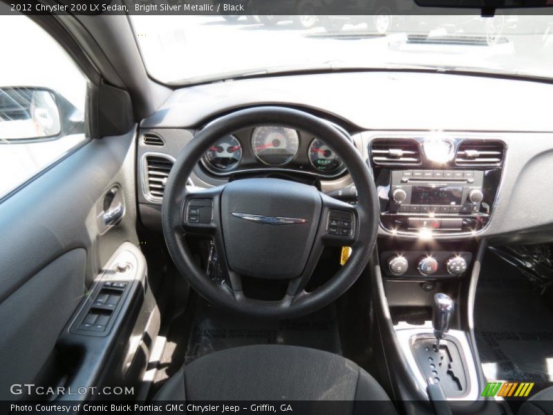 Bright Silver Metallic / Black 2012 Chrysler 200 LX Sedan