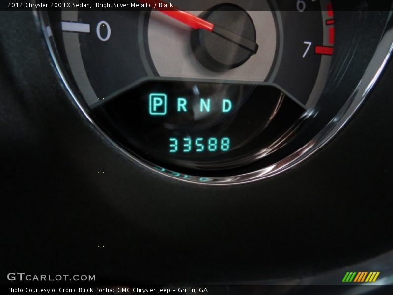 Bright Silver Metallic / Black 2012 Chrysler 200 LX Sedan