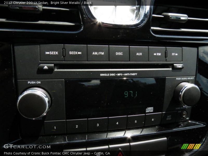 Bright Silver Metallic / Black 2012 Chrysler 200 LX Sedan