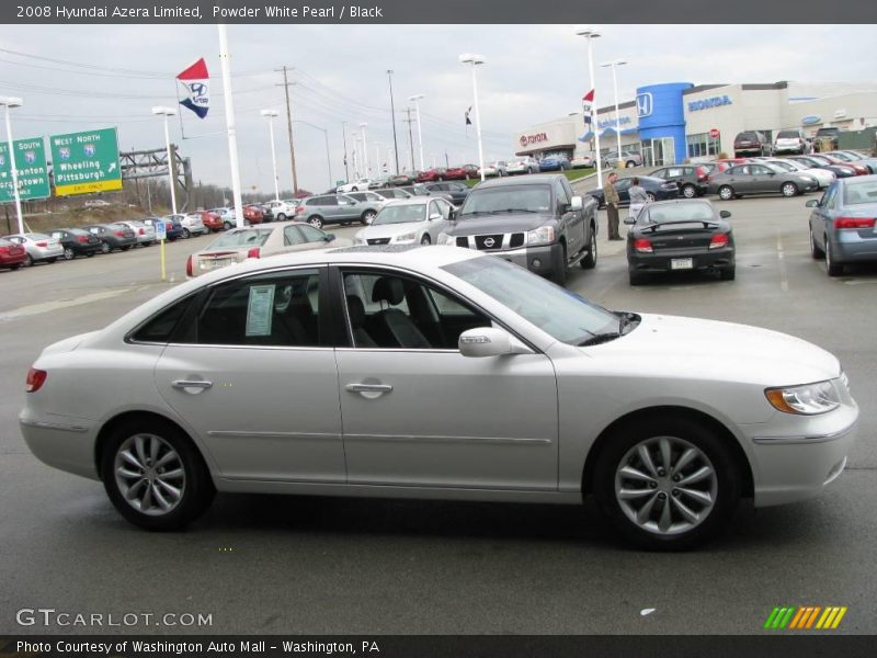 Powder White Pearl / Black 2008 Hyundai Azera Limited