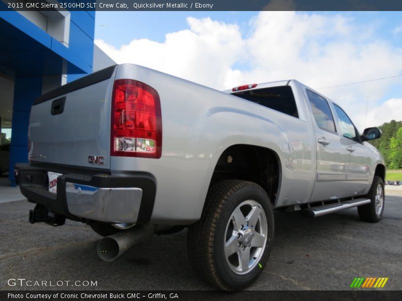 Quicksilver Metallic / Ebony 2013 GMC Sierra 2500HD SLT Crew Cab