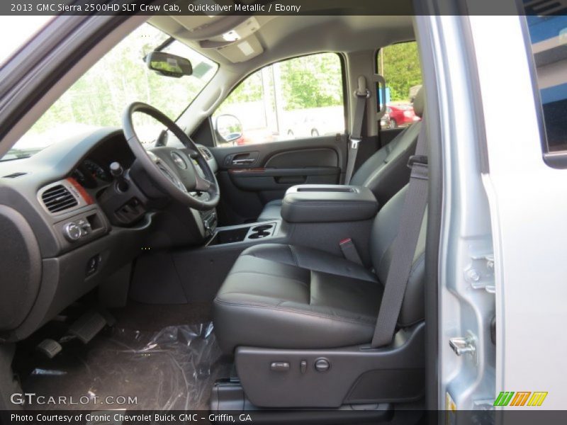 Quicksilver Metallic / Ebony 2013 GMC Sierra 2500HD SLT Crew Cab