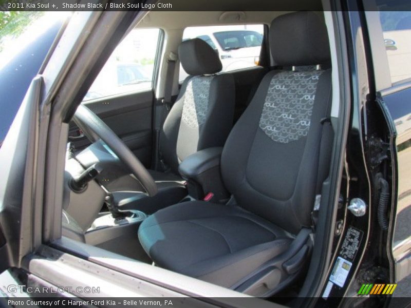 Shadow Black / Black Soul Logo Cloth 2011 Kia Soul +