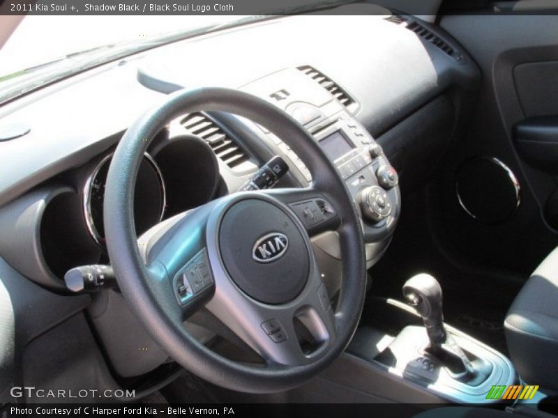 Shadow Black / Black Soul Logo Cloth 2011 Kia Soul +
