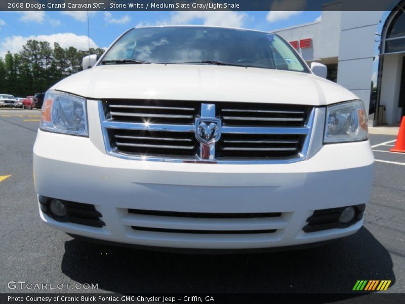 Stone White / Medium Slate Gray/Light Shale 2008 Dodge Grand Caravan SXT