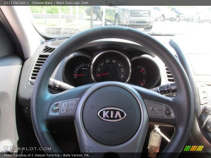 Shadow Black / Black Soul Logo Cloth 2011 Kia Soul +