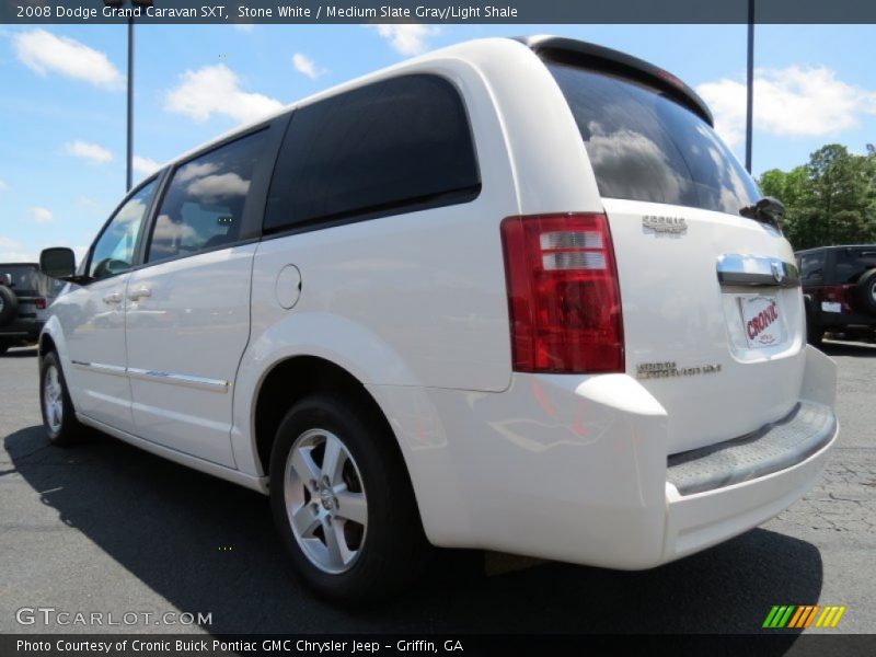Stone White / Medium Slate Gray/Light Shale 2008 Dodge Grand Caravan SXT