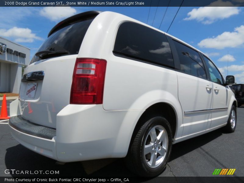 Stone White / Medium Slate Gray/Light Shale 2008 Dodge Grand Caravan SXT