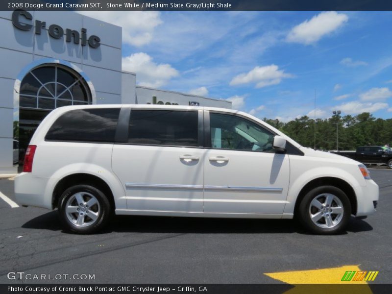 Stone White / Medium Slate Gray/Light Shale 2008 Dodge Grand Caravan SXT