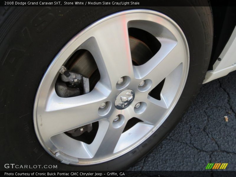 Stone White / Medium Slate Gray/Light Shale 2008 Dodge Grand Caravan SXT