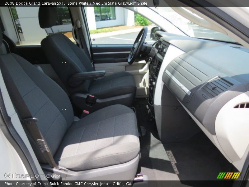 Stone White / Medium Slate Gray/Light Shale 2008 Dodge Grand Caravan SXT