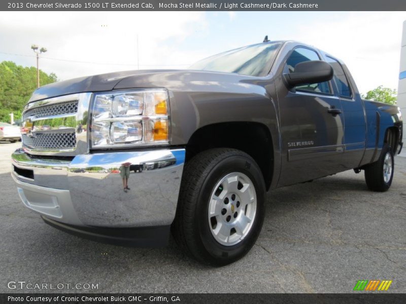 Mocha Steel Metallic / Light Cashmere/Dark Cashmere 2013 Chevrolet Silverado 1500 LT Extended Cab