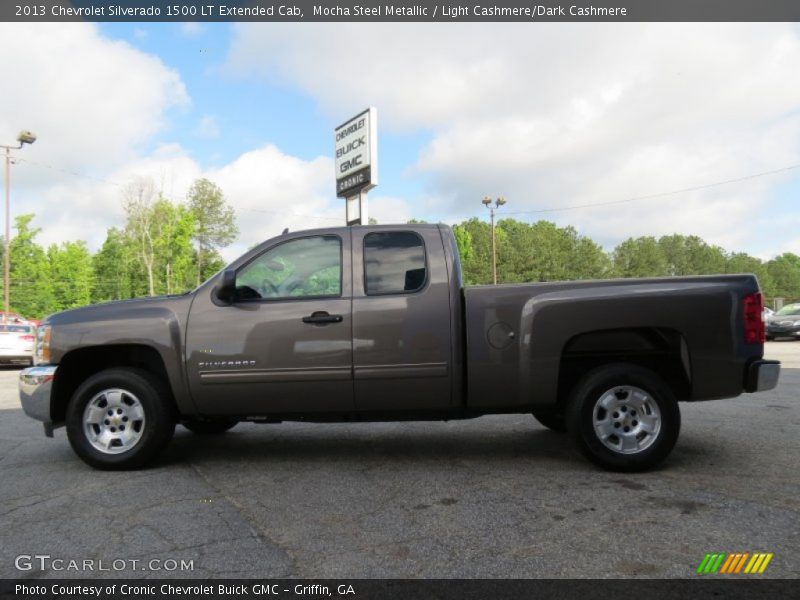 Mocha Steel Metallic / Light Cashmere/Dark Cashmere 2013 Chevrolet Silverado 1500 LT Extended Cab