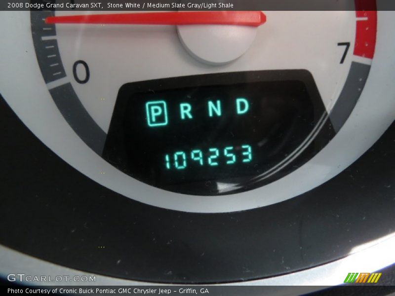 Stone White / Medium Slate Gray/Light Shale 2008 Dodge Grand Caravan SXT