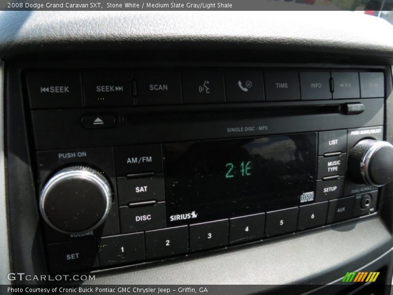 Stone White / Medium Slate Gray/Light Shale 2008 Dodge Grand Caravan SXT