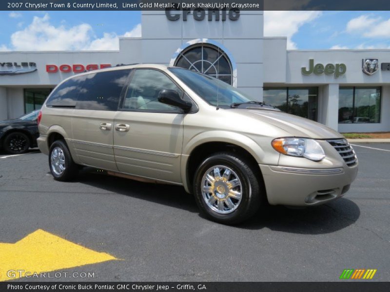 Linen Gold Metallic / Dark Khaki/Light Graystone 2007 Chrysler Town & Country Limited