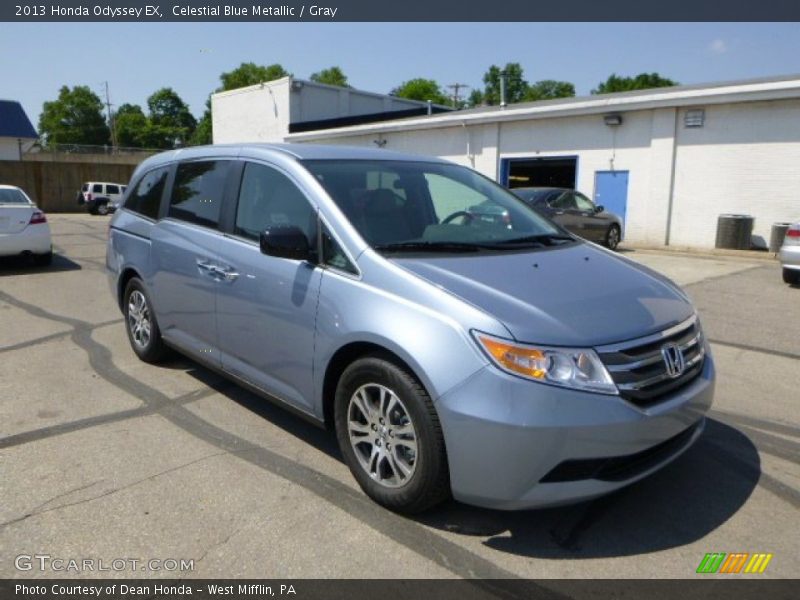 Celestial Blue Metallic / Gray 2013 Honda Odyssey EX