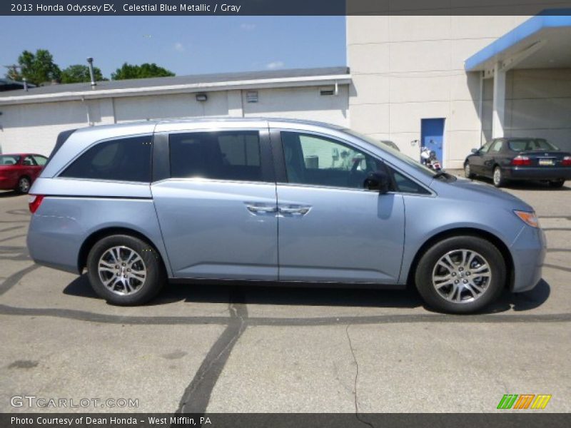 Celestial Blue Metallic / Gray 2013 Honda Odyssey EX