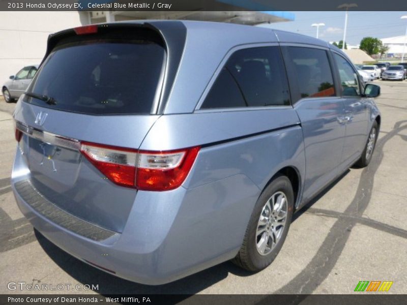 Celestial Blue Metallic / Gray 2013 Honda Odyssey EX
