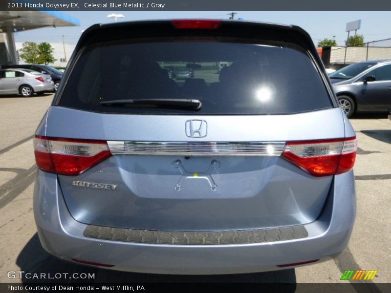 Celestial Blue Metallic / Gray 2013 Honda Odyssey EX