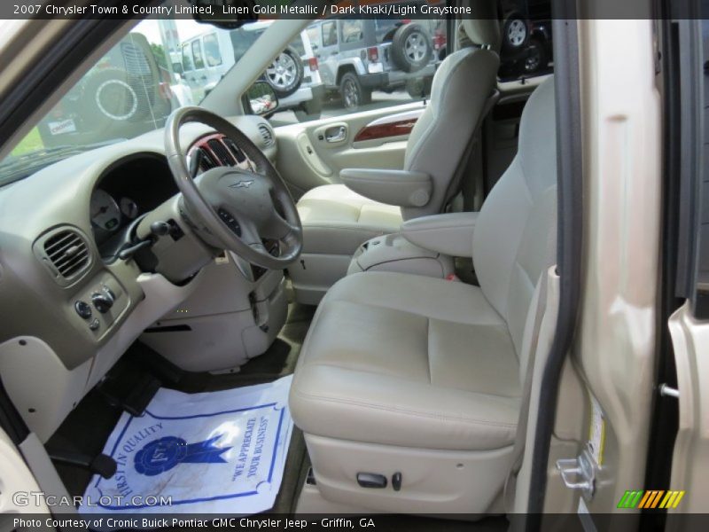 Linen Gold Metallic / Dark Khaki/Light Graystone 2007 Chrysler Town & Country Limited
