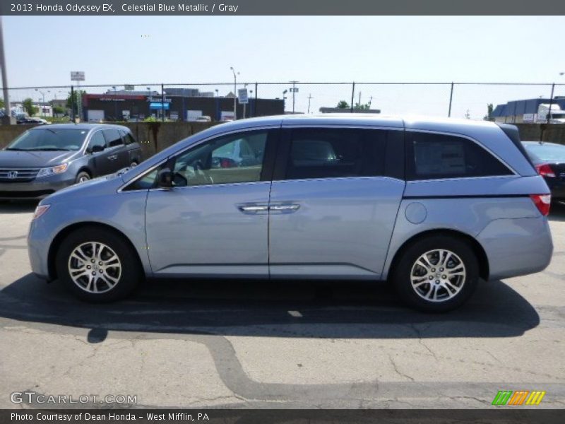 Celestial Blue Metallic / Gray 2013 Honda Odyssey EX