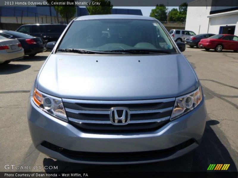 Celestial Blue Metallic / Gray 2013 Honda Odyssey EX