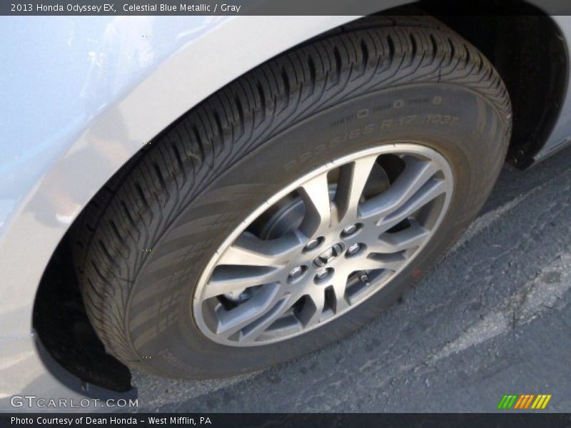 Celestial Blue Metallic / Gray 2013 Honda Odyssey EX