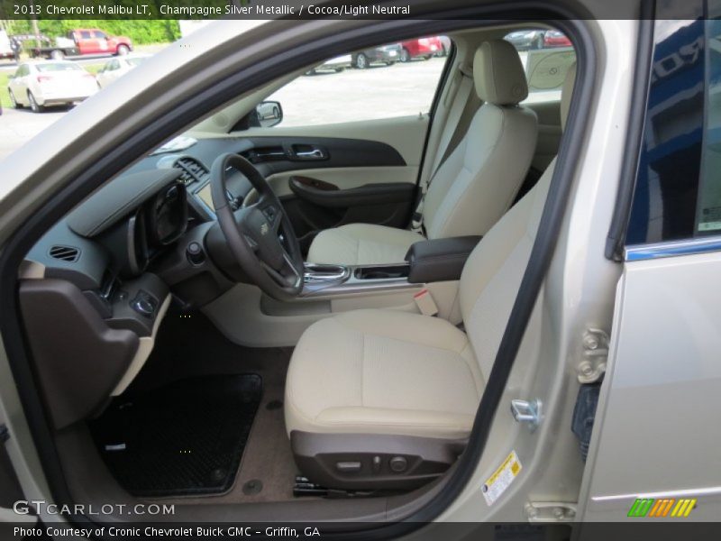 Champagne Silver Metallic / Cocoa/Light Neutral 2013 Chevrolet Malibu LT