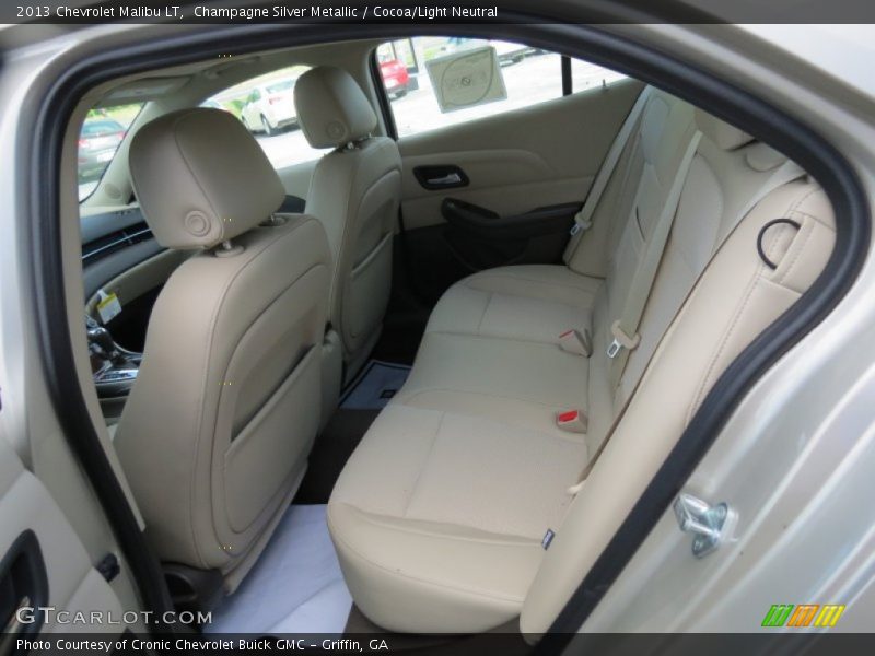 Champagne Silver Metallic / Cocoa/Light Neutral 2013 Chevrolet Malibu LT