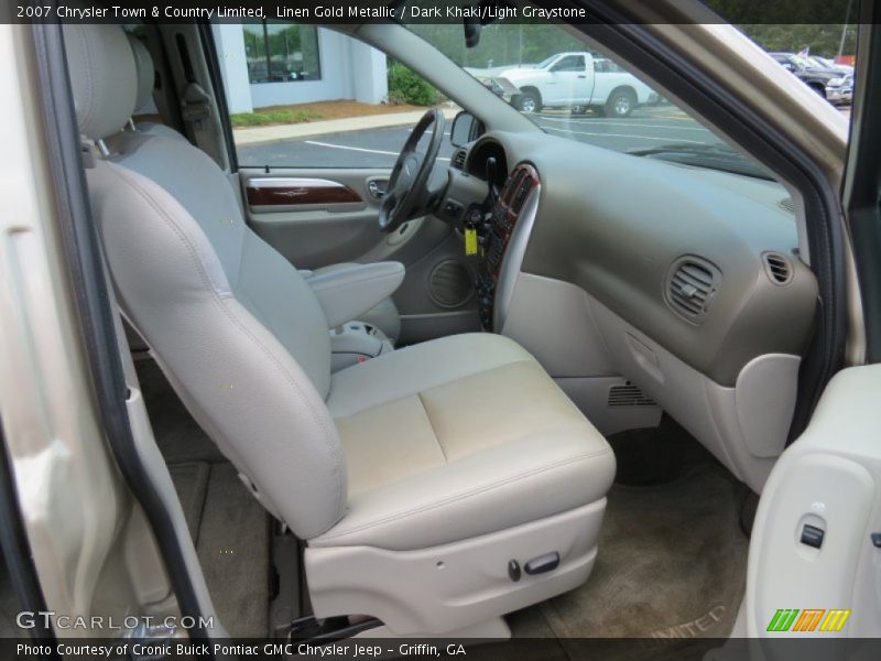 Linen Gold Metallic / Dark Khaki/Light Graystone 2007 Chrysler Town & Country Limited