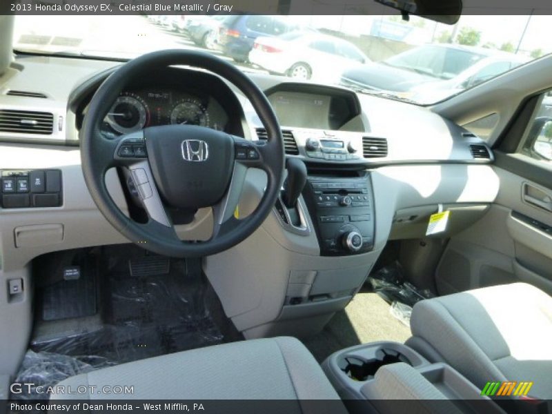 Celestial Blue Metallic / Gray 2013 Honda Odyssey EX