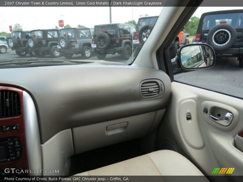 Linen Gold Metallic / Dark Khaki/Light Graystone 2007 Chrysler Town & Country Limited