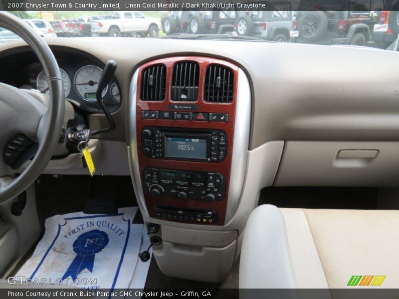 Linen Gold Metallic / Dark Khaki/Light Graystone 2007 Chrysler Town & Country Limited