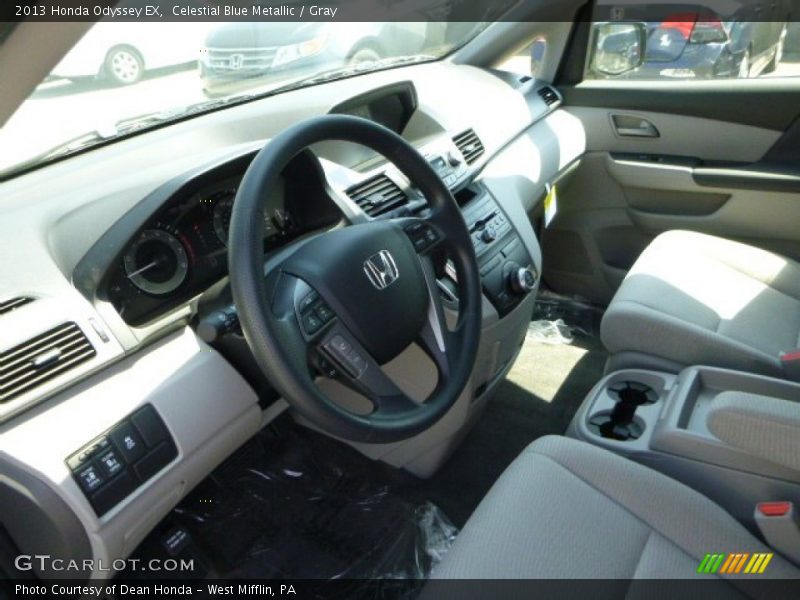 Celestial Blue Metallic / Gray 2013 Honda Odyssey EX
