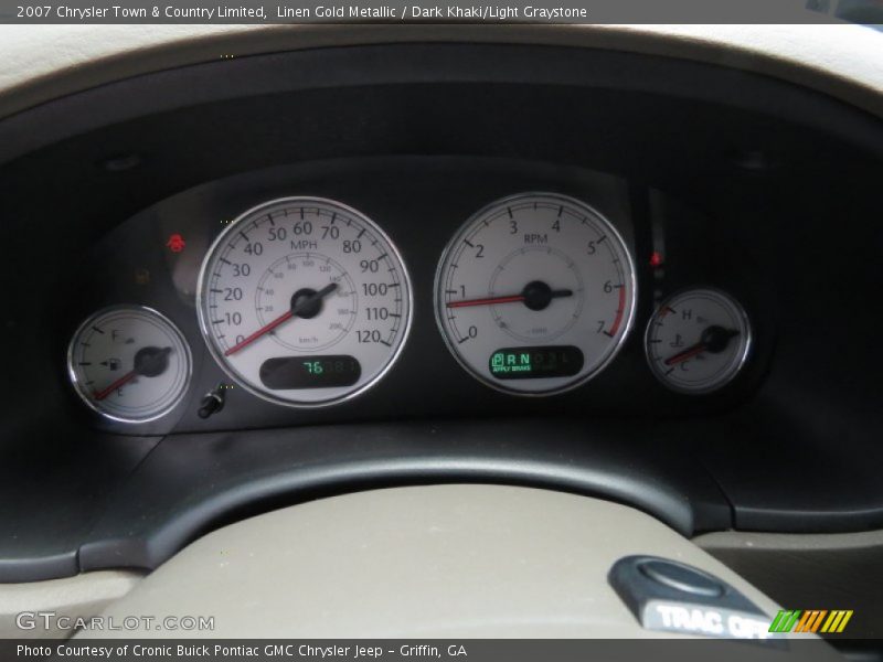 Linen Gold Metallic / Dark Khaki/Light Graystone 2007 Chrysler Town & Country Limited