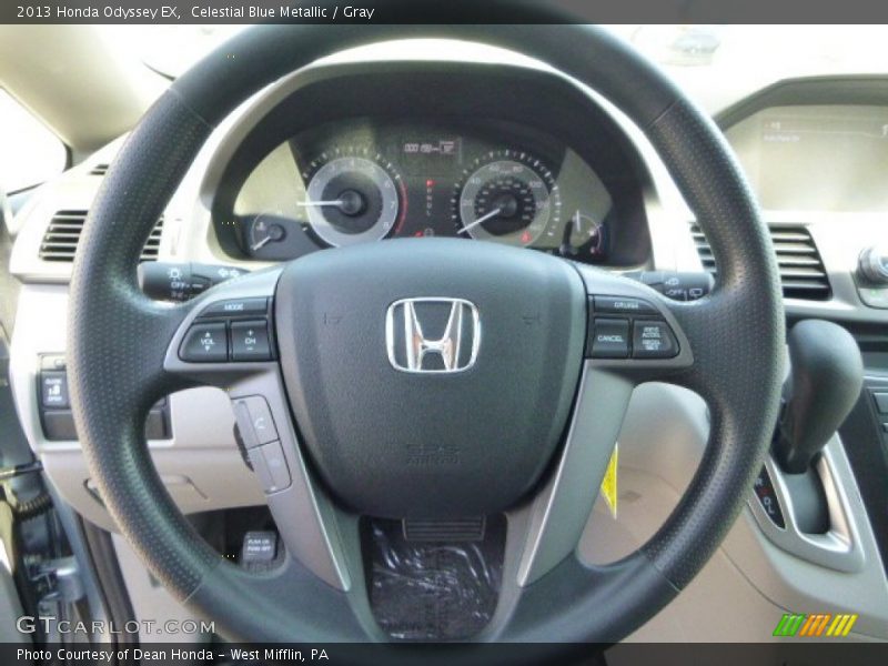 Celestial Blue Metallic / Gray 2013 Honda Odyssey EX