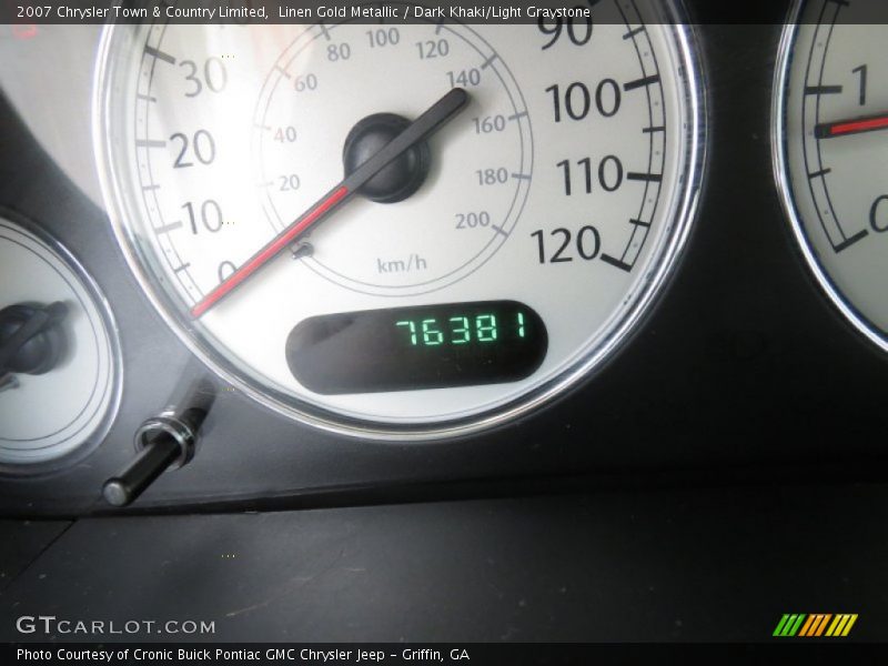 Linen Gold Metallic / Dark Khaki/Light Graystone 2007 Chrysler Town & Country Limited