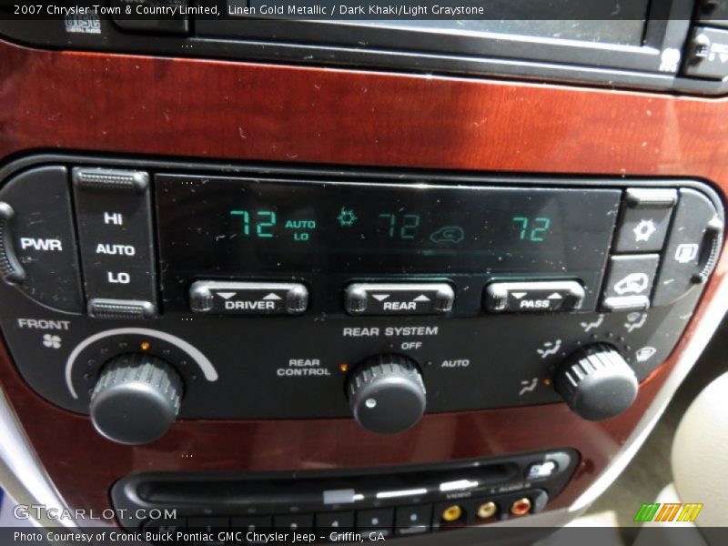 Linen Gold Metallic / Dark Khaki/Light Graystone 2007 Chrysler Town & Country Limited