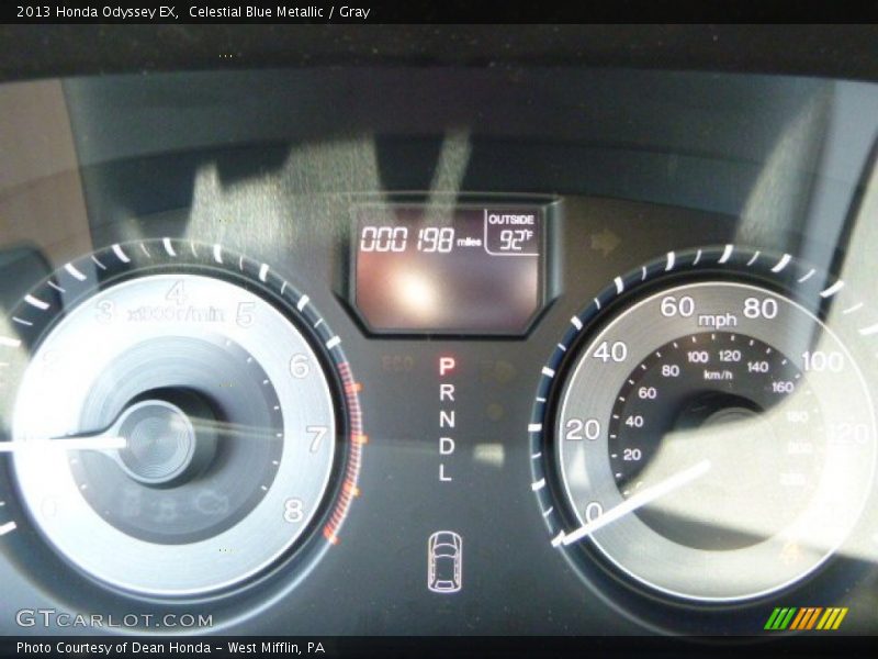 Celestial Blue Metallic / Gray 2013 Honda Odyssey EX
