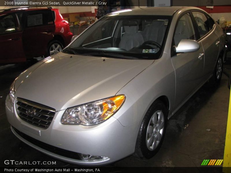 QuickSilver Metallic / Gray 2008 Hyundai Elantra GLS Sedan