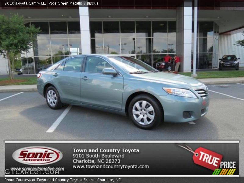 Aloe Green Metallic / Bisque 2010 Toyota Camry LE