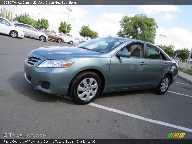 Aloe Green Metallic / Bisque 2010 Toyota Camry LE