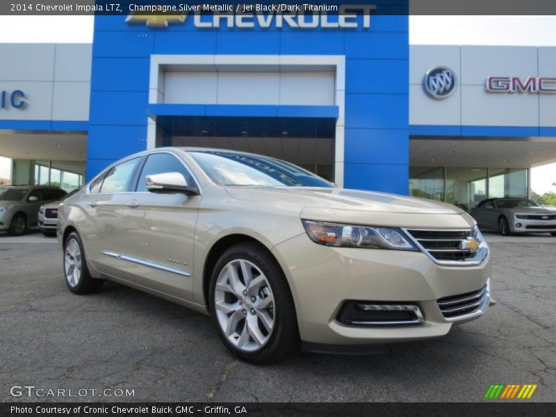 Champagne Silver Metallic / Jet Black/Dark Titanium 2014 Chevrolet Impala LTZ